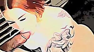 Θαυμάζω αυτή την ισχυρή ξανθιά στην καρτούν σειρά