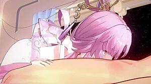 I love watching Caelus and Fu Xuan having sex in this hentai