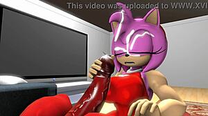 roommates having fun with blowjobs and creampies in sonic sfm