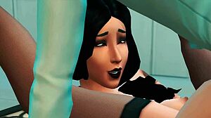 가게에서 부자 유혹하고 애널 줌 - 3D 애니메이션