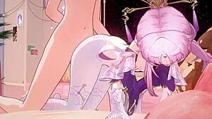 I love watching Caelus and Fu Xuan having sex in this hentai