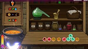 ينيك الساحرة ليحملها في لعبة هانتاى أنمي متحركة