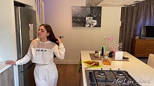 Beautiful Big Tits Babe Delivers Sloppy Deepthroat - Marlyn Chenel