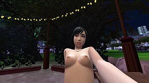 Luna filmt openbaar neuken met vriendje