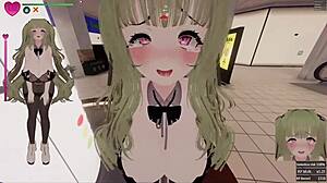 hentai game 3d secrets of exposure green hair bunny girl in mall