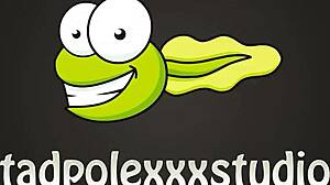 Tadpole and his pals pound lana analise in anal orgy with big cocks