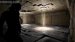 Lara velger sitt hull for nye gjester i hentai spill