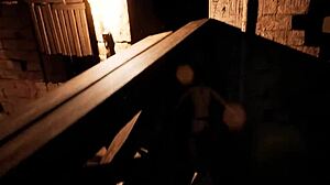 라라가 인간이 잊힌 사원에서 조사하는 헨타이 게임