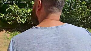 pov wild encounter in public on the beach with oral and lesbian