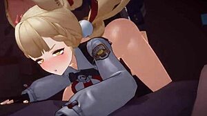 Baví mě Zenless Zone Zero Alice Thymefield 3D hentai sex animace v pozicích cowgirl a doggy