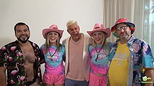 Tadpole and his pals pound lana analise in anal orgy with big cocks