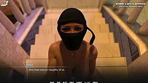 Maskerad ung på collegefest