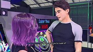 Sexy redhead landlady flirts seductively with her young tenant in hentai