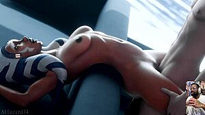 Тесная зеленая жопа Гаморы жестко трахается