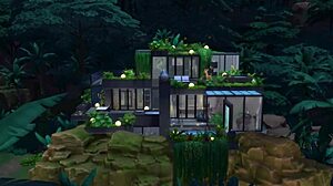 Hunky sim gives passionate blowjob, then sweaty sex with cum in mouth