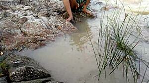 Džungelski rečni zabavni jebanje z mačeho v hindiju