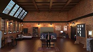 Vystavovačka sa vyzlieka na verejnosti pre divoké hentai hry!