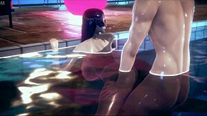 Mature Raikou Overwhelmed by Passionate Feelings During Pool Sex