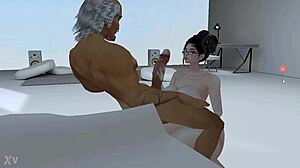 Old man brings pink girl home while wife is out