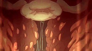 In space, she rides hard for a creampie orgasm.