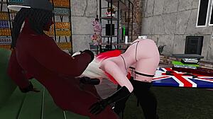 black bull fucks naughty white girl