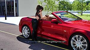 Sexy redhead landlady flirts seductively with her young tenant in hentai