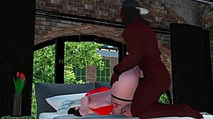 black bull fucks naughty white girl