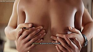 Osupljiva vroča medicinska sestra dobi obrazno kremo po trdem jebanju pičke z masivnim kurcem