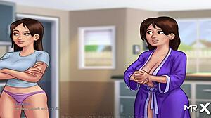 Summertime Saga služka tančí a divoce třese prdelí!