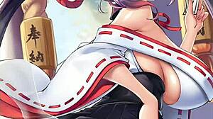 ジゼルの巨乳が激しいアクションで支配する