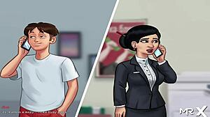 Summertime Saga Maid Dances and Shakes Her Ass Wildly!