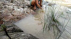 jungle river fun fucking with stepmom in hindi