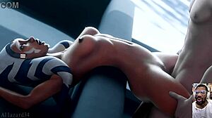 gamora's tight green ass gets fucked hard