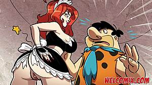Fucking The Hottie Maid In Flintstones Cartoon