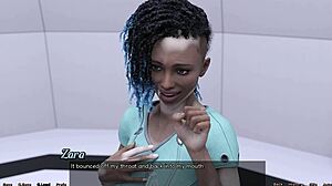 Intense Space Blowjob by Vitiligo Girl Stranded