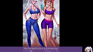 Elsa from Frozen takes a massive monster cock fucking in this wild game scene.