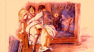 vintage retro kresby skúmajú erotické fantázie