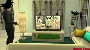 Почему Гоку смотрит, как его жена получает анал от сыновей?