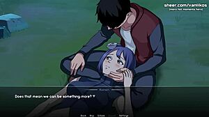 Naruto Kunoichi Trainer Konan Gives Blowjob And Gets Pussy Creampied Outdoors