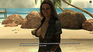 Step Sisterly Lust 39 Busty Latina Milf Pissing on Beach Completely Nude