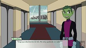 starfire sucks my cock just because i asked her to in 18titans