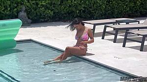 Hailey Rose dan Jmac dalam doggystyle kasar dengan jiran tetas besar!