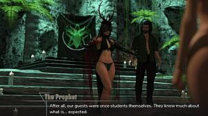 Taboo univerza 97, kjer skupina deklet piša v kelih in pije iz njega