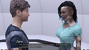 Intense Space Blowjob by Vitiligo Girl Stranded