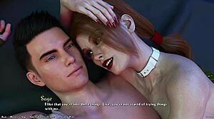 I creampied that busty redhead while anal fucking her standing doggystyle, but I kinda slipped on the pose.