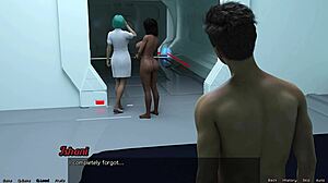 stranded in space 148 - hot busty ebony milf plays with her pussy and begs me to fuck her in her bed