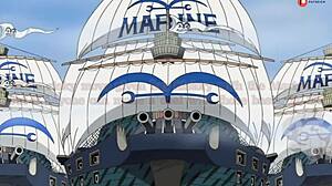 海贼王尼可罗宾调皮操海军