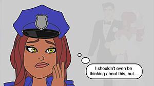 Busty policewife cheats on husband with unprotected fucking.