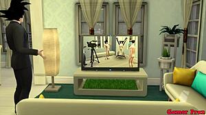 Why does goku watch his wife milk get anal from sons?