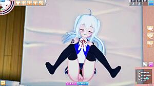 white hair jk loses virginity and gets creampied